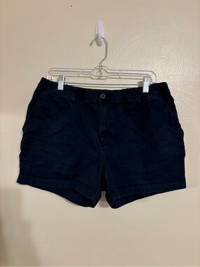 Chubbies Men’s XL Navy Blue Stretch Chino Shorts Elastic Waist